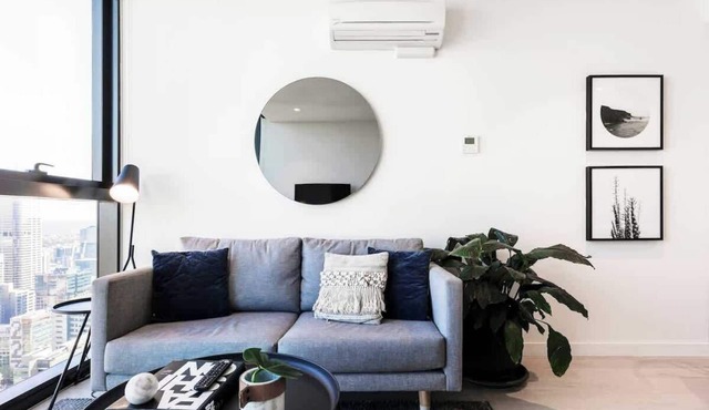 EQ Tower Apartment with View of City Skyline