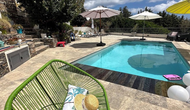 ERBALUNGA Cap Corse: T 2 all comfort Ground floor SEA VIEW, SWIMMINGPOOL ACCESS