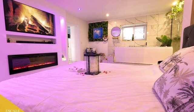 Escale Secrète Jacuzzi Montargis - Air-Conditioned Apartment