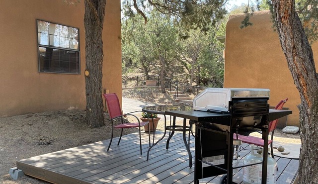 Escape into serenity just minutes from the Plaza. Hot tub and sauna.