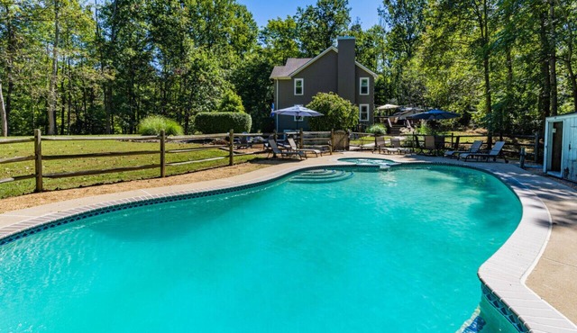 Escape the city to this Spacious and Clean 5BR/3.5BA home with a Heated Pool and Spa on 8 Acres in Horse & Wine Country