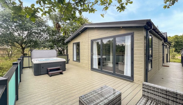 Escape to a luxurious one-bedroom lodge designed exclusively for couples.