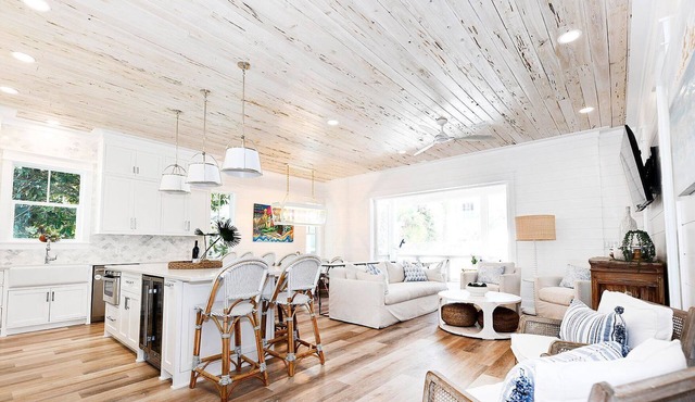Escape to a stunning vacation home with modern design and a private pool oasis.