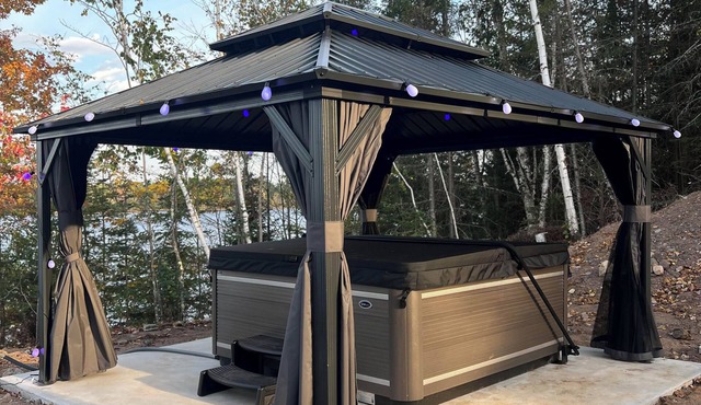 Escape to Lakeview Paradise, a luxury 4-bed, 3-bath lakefront retreat in Tripoli, WI. Each bedroom has a king bed, and the 2,560 sq. ft. home features high-end finishes, cozy comforts, and stunning lake views from a private 24-ft deck or hot tub.