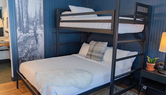 Escape to the Mountains: Relaxing Retreat with Double Queens + Twin Bunks