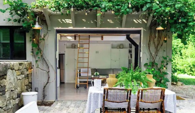 Escape to The River Loft, a secluded private riverfront retreat in Weston, CT.