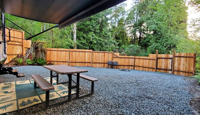 Escape to this private camp in the woods of Galbraith Mountain