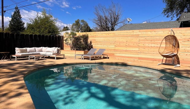 Escape to this Redding 3-Bedroom home with Outdoor Pool and Spa