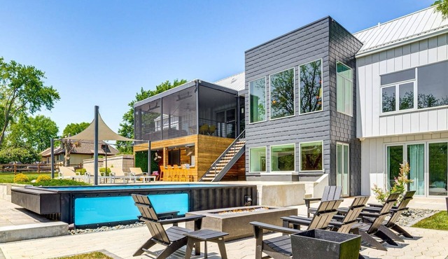 Escape to Utopia, a modern 5-bedroom retreat on a 1.25-acre oasis perfect for large groups
