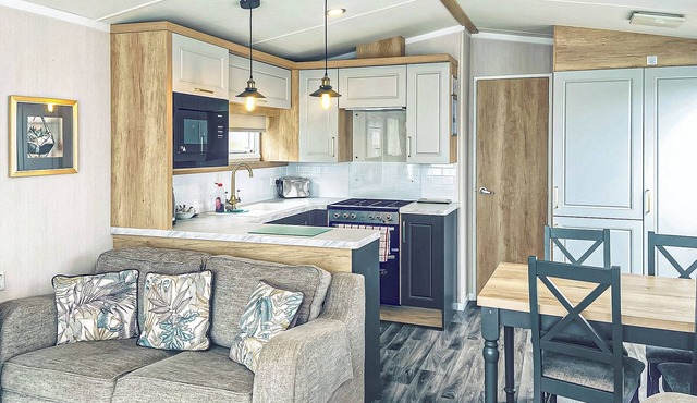 Excellent caravan with one double and two twin.