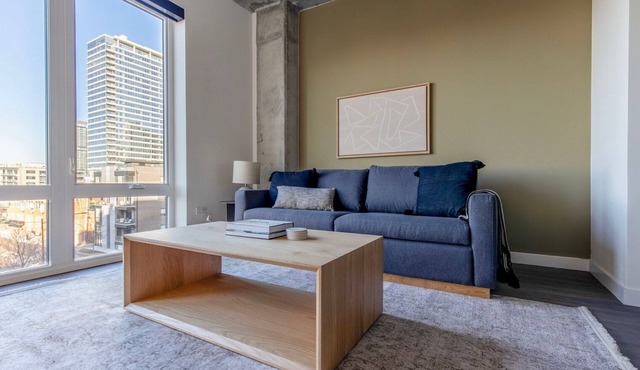 Excellent River North 1BR w/Sky Terrace & Yoga Studio, by Blueground