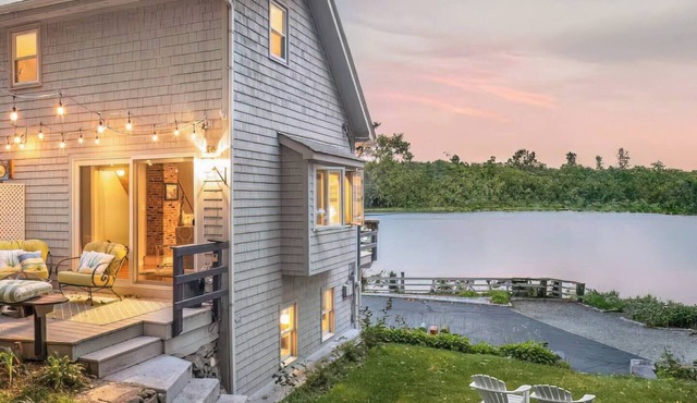 Exceptional 4BR Waterfront Home with Stunning Views, Waterfront Deck & Big Dock!