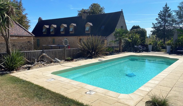 Exceptional private estate for 24 people with 2 swimming pools 12th-century manor house on cliffs