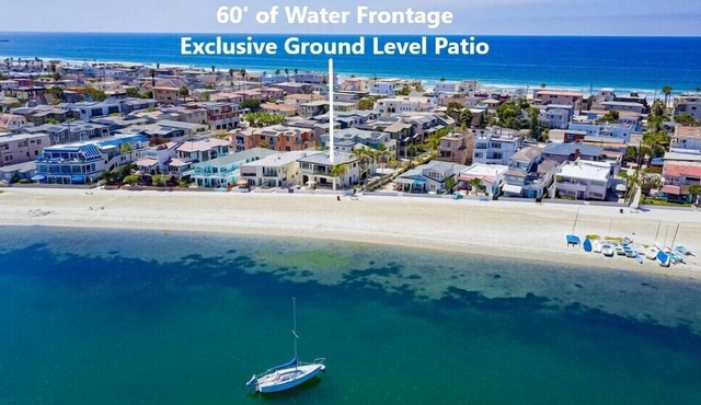 Exclusive 1,000sf Ground Level Waterfront Patio + AC
