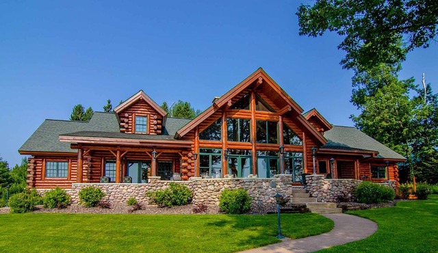 Exclusive Home On Chippewa Flowage- 3.6 acres with sand beach and two Private docks