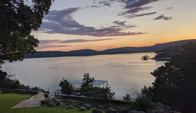 Executive Lake Travis Waterfront Home with Spectacular Views and Boat Dock