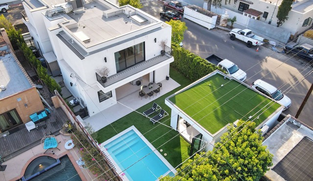 Expansive 6-bedroom residence in prime West Hollywood, bright open living,