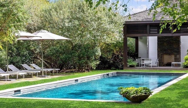 Expansive Beachfront East Hampton Home with Private Beach Path, Perfect for.