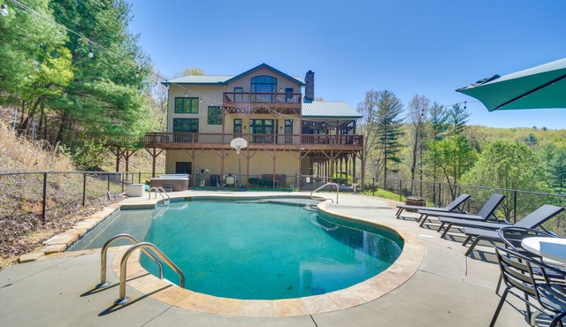 Expansive Home on 16 Acres w/Smoky Mountain Views