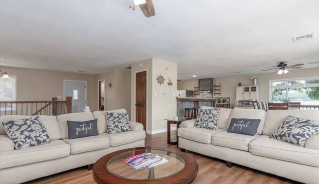 Expansive Waterfront & Large Dock