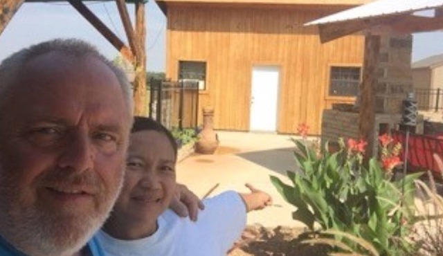 Experience a cabin by the pool, at a straw-bale house, powered by solar panels.