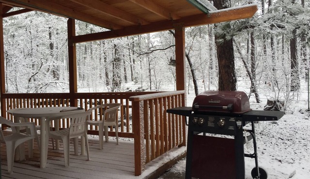 Experience a Cozy Pinetop Retreat Cabin getaway.