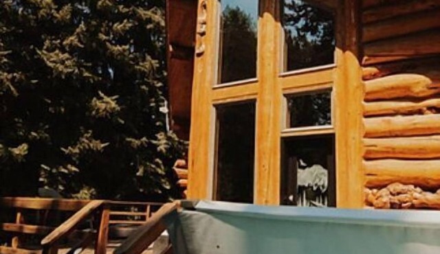 Experience extraordinary peace, privacy, & luxury. Modern log cabin, georgeous!