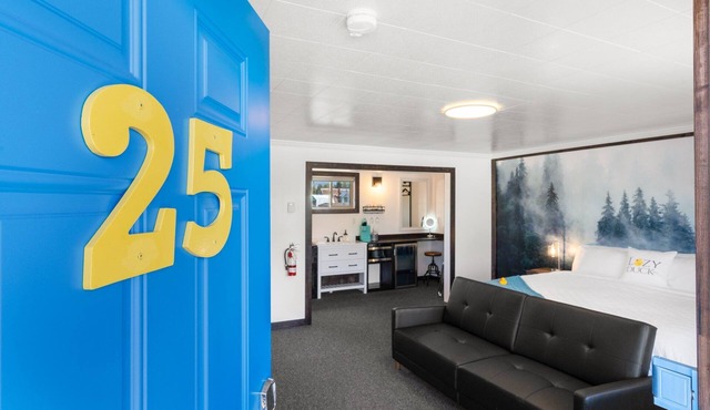 Experience luxury at Lazy Duck Inn #25 King Suite, just a minute from Yellowstone!