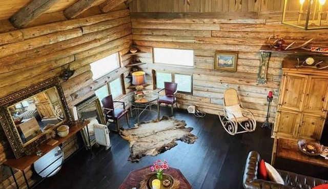 Experience Rustic Living in a Real Log Cabin 75 Acres of Natural Beauty