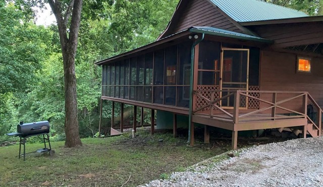Experience the Ozarks in style with the Waterfall Cabin! Tons of Amenities!