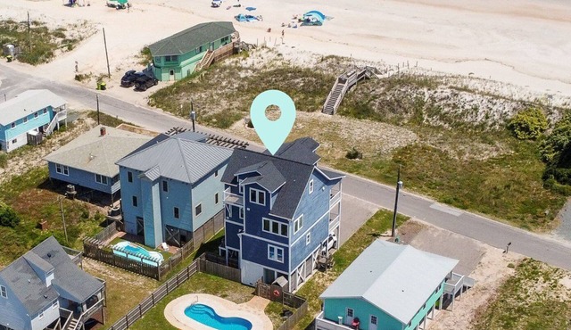 Experience un-obstructed ocean views in this spacious 4-bedroom home, Big Blue, perfect for families