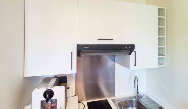 Explore Paris and Paris from this quiet and functional vacation rental.