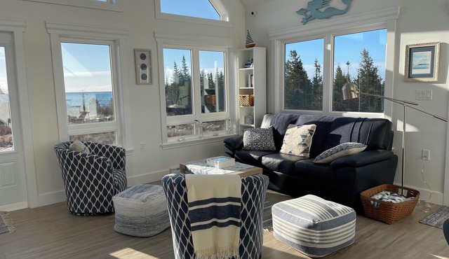 Explore your own private beach and nature on 12 acres of ocean front property.