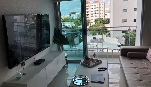 Exquisite apt with open space in Piantini