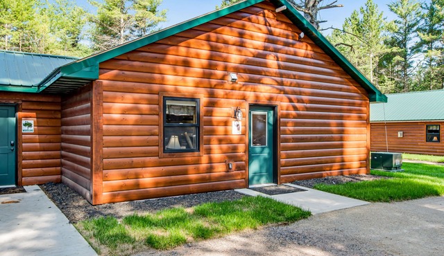 Exquisite dog-friendly cabins with hot tub, fireplace, patio, grill, central AC, & W/D