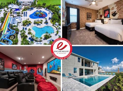 Exquisite Home With Theater, Themed Rooms Near Disney With Waterpark & Resort Access At Encore Resort- 7664Ff