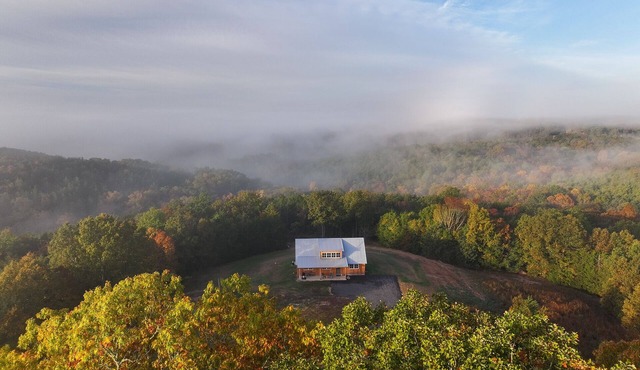 EXTRAORDINARY Home at Sky Hawk Ridge, a 185-acre Refuge next to Buffalo River