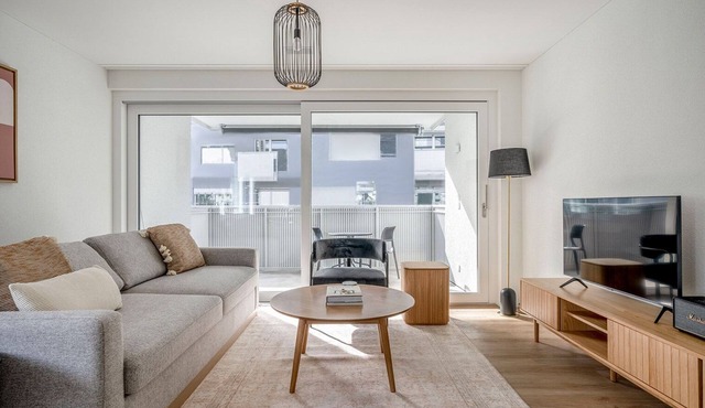 Fab Altstetten 1BR w/Private W/D, nr Shopping, by Blueground