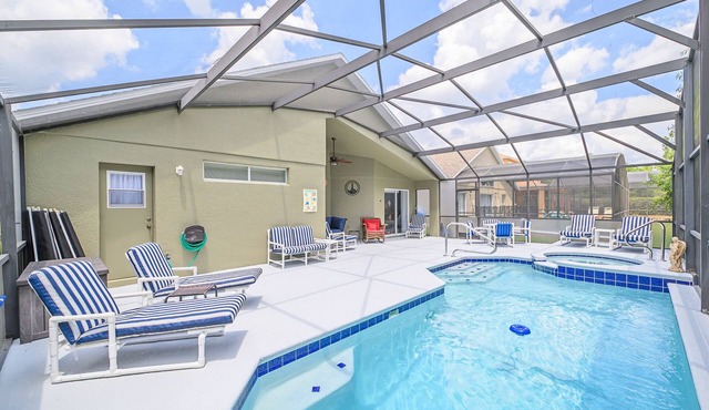 Fabulous, Disney, Wooded Behind, South facing Pool, Lania, Large Pool Deck