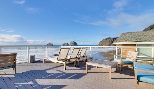 Fabulous remodeled & dog-friendly condo in oceanfront complex Steps from beach