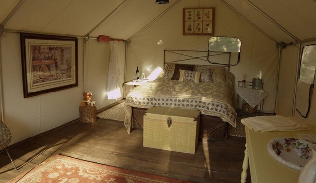 Fall in Love with Glamping in a Comfy Queen Bed!