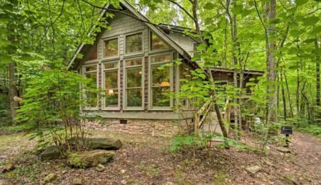 Falls View Cabin at Dennis Mill on designated trout stream.n