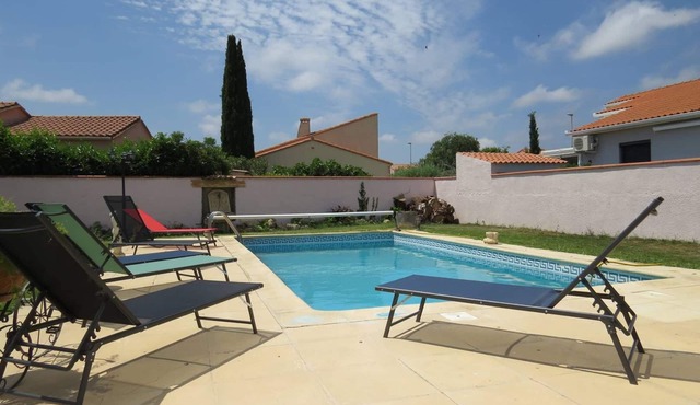 Family villa private pool near beach 6PC7