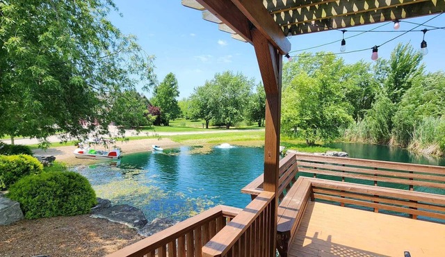 FAMILY- 2 Bedroom with upper loft with Waterfall, Horse ranch