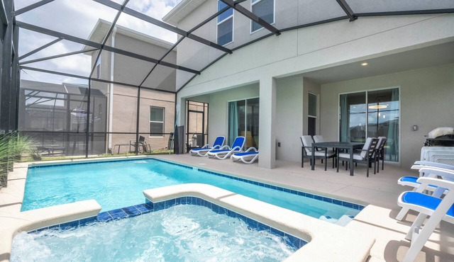 Family 6BR Resort Home w/Private Pool, Hot Tub & Themed Rooms – Near Disney