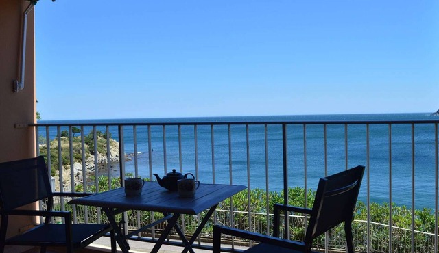 Family apartment sleeps 6 Banyuls-sur-Mer A/C, private parking, near beaches