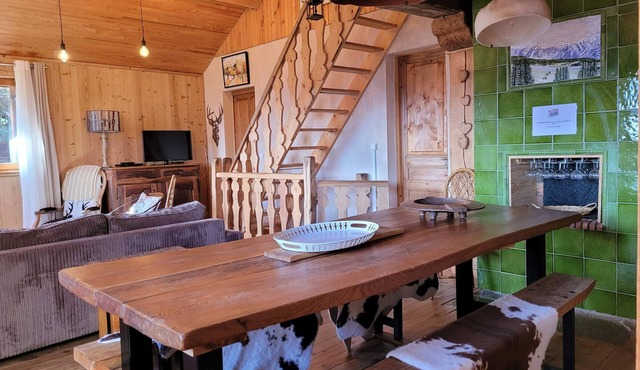 Family chalet for 10, southeast terrace