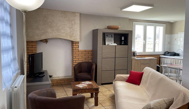 Family cottage in Les Landes with terrace on farm