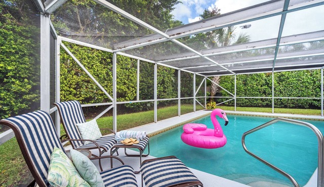 Family + Dog Friendly Singer Island Beach House w/Private Pool + Turfed Yard