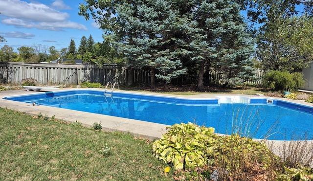 Family Farmhouse Retreat with Huge Heated Pool, Hot Tub, 9 Acres & Private Trail